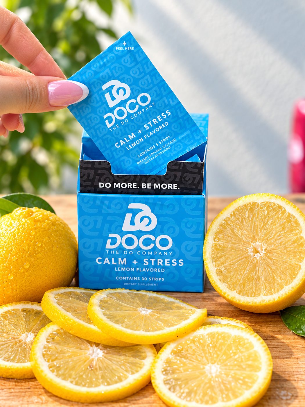 Calm + Stress box with lemons